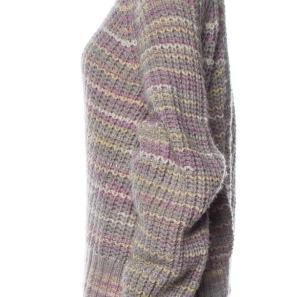 NWT NICHOLAS Striped Crew Neck Sweater - L - Picture 4 of 8